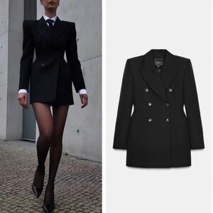 NWT Zara Collection Double Breasted Blazer